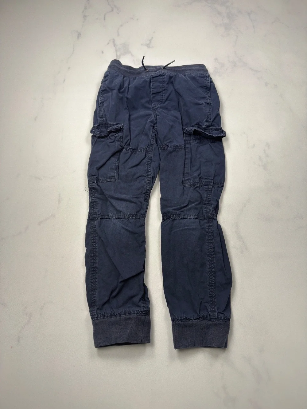GAP Cargo Pants Navy Casual Drawstring Waist - Boys Large